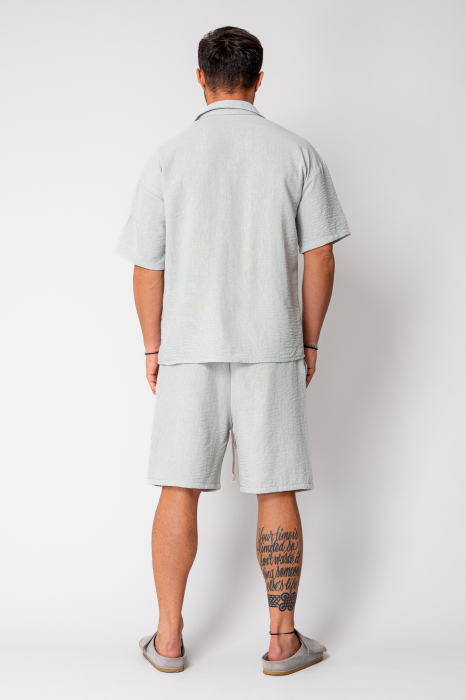 Set Rivolo Short sleeve shirt and short pants Light Olive [4]