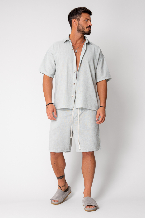 Set Rivolo Short sleeve shirt and short pants Light Olive [2]