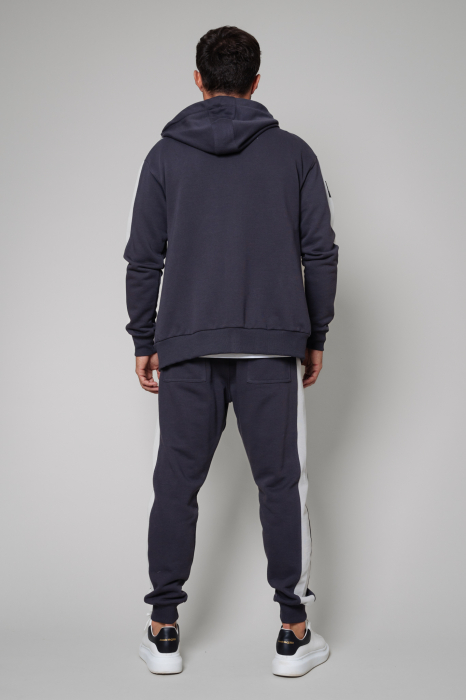 Set Rock Duo hoodie with zipp and tapered pants Grey Anthracite [3]