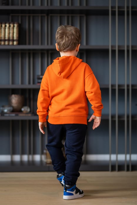 Set Rock-Fit Kids hanorac si pantalon Orange/Navy [5]