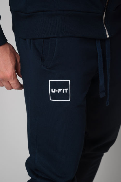 Set Rock hanorac cu fermoar si pantalon conic New Navy [5]