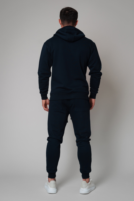 Set Rock hanorac cu fermoar si pantalon conic New Navy [3]