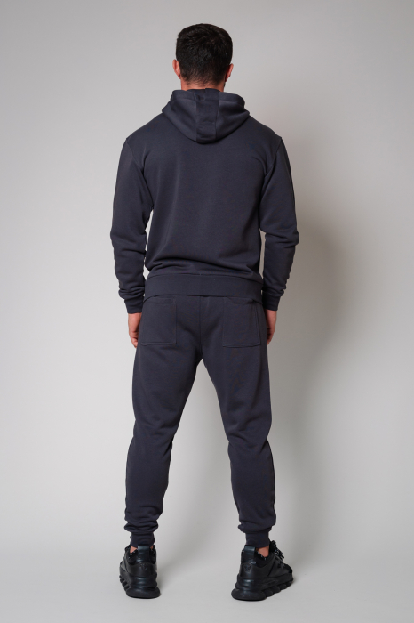 Set Rock hanorac cu fermoar si pantalon conic New Grey Antracite [3]