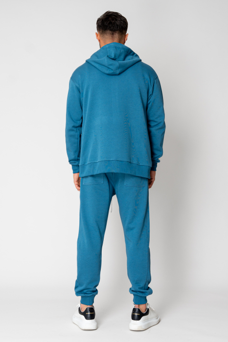 Set Rock hanorac cu fermoar si pantalon conic Blue [3]