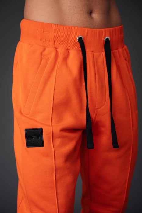 Set Rowin hanorac cu fermoar si pantalon conic Orange [6]