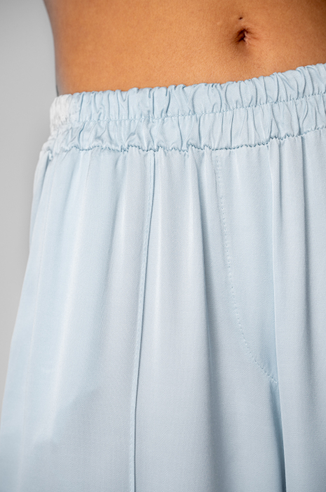 Set Bluza si pantalon lung din mix matase Sky Blue [6]