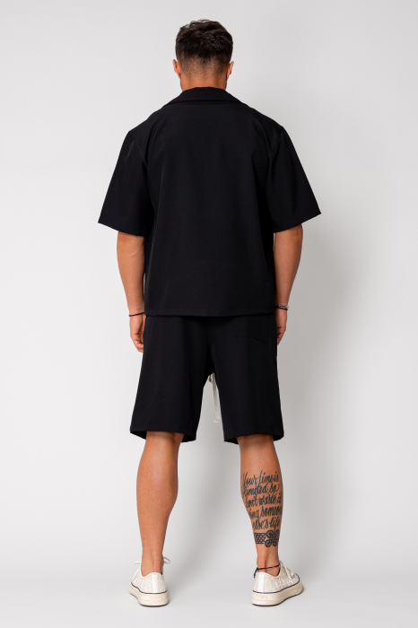 Short sleeve shirt and short pants set Black II [3]
