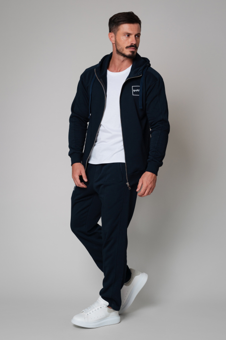 Set Square hanorac cu fermoar si pantalon lung New Navy [2]