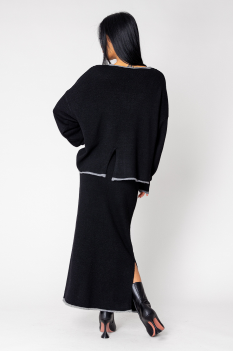 Sylvie Set Sweater and Skirt wool and cashmere Black [3]