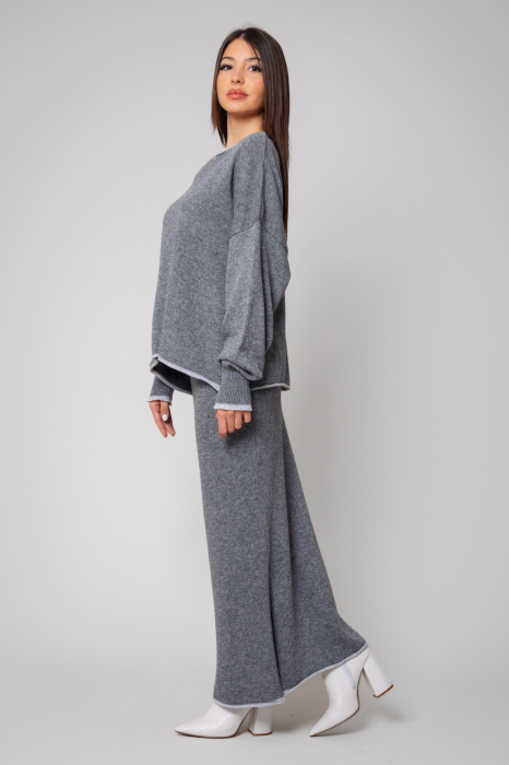 Sylvie Set Sweater and Skirt wool and cashmere Grey [2]