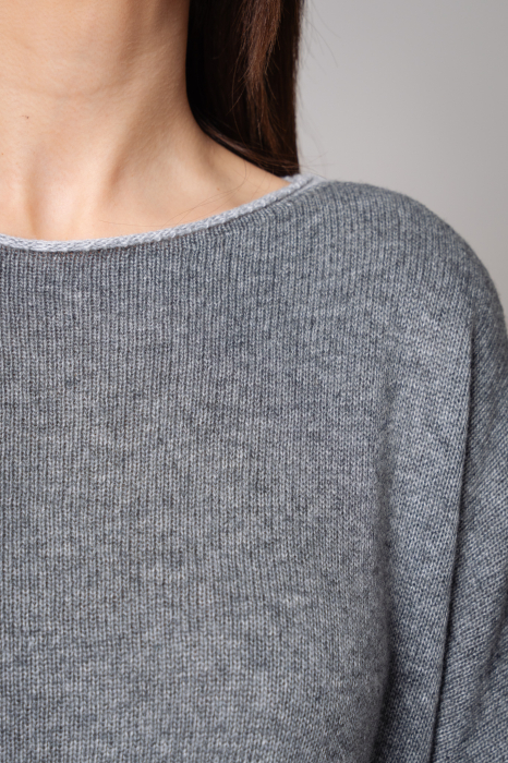 Sylvie Set Sweater and Skirt wool and cashmere Grey [4]