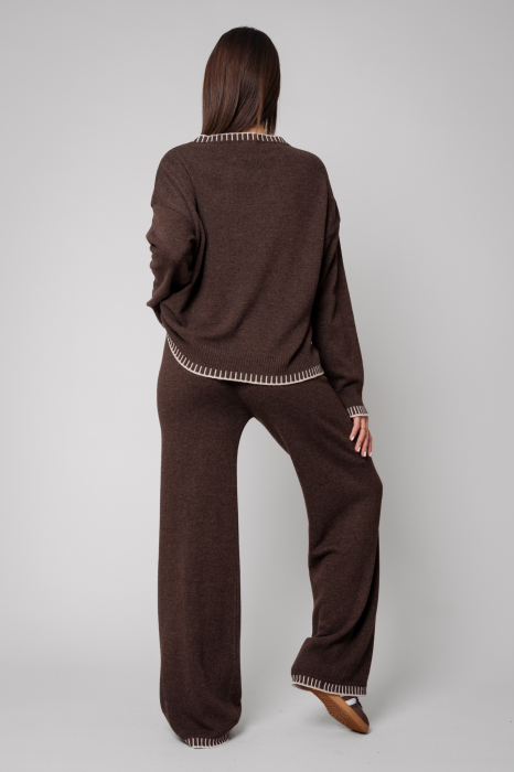Chocolate wool and cashmere mix Talline set [3]