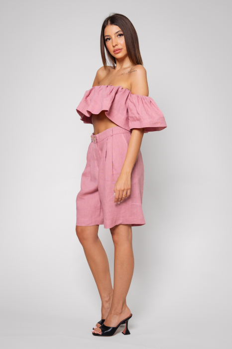 Set Top si Pantalon scurt din 100% IN Rose Quartz [3]