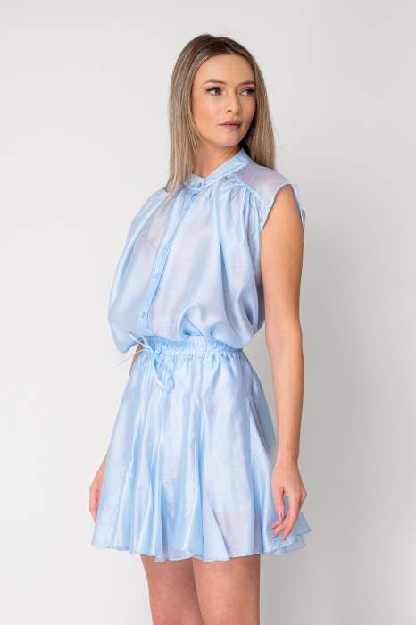 Sky Blue Shirt and Shorts Set [3]