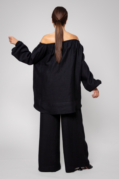 Set Bluza si Pantalon lung din 100% IN Black [4]