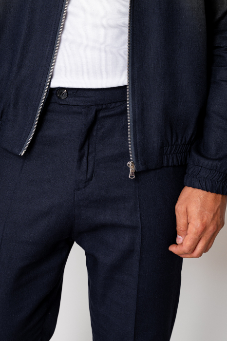 Set Toscano Jacheta cu fermoar si pantalon lung Navy [7]