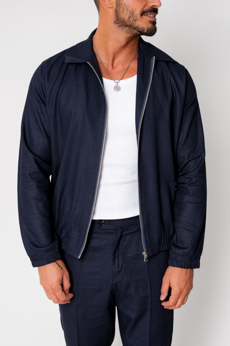 Set Toscano Jacheta cu fermoar si pantalon lung Navy [6]