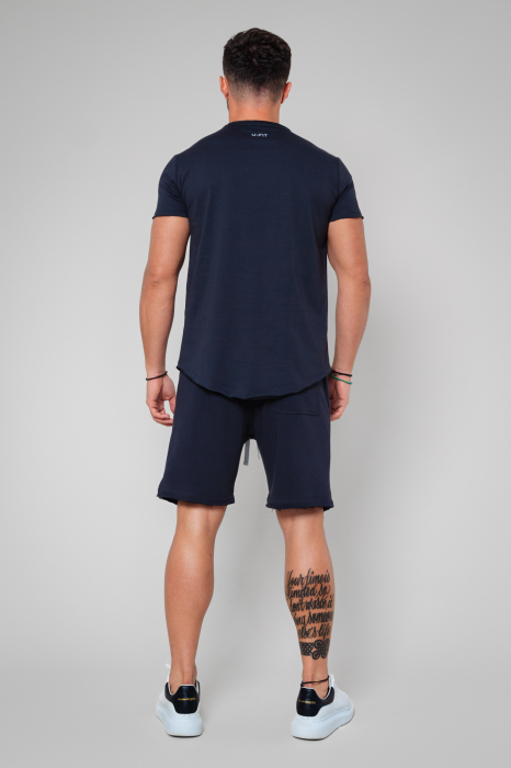 Set Tricou Barbati Asymetric si Pantalon scurt Grey Anthracite [3]