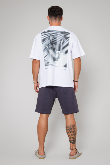 Set printed T-shirt with short pants White/Grey Anthracite [3]