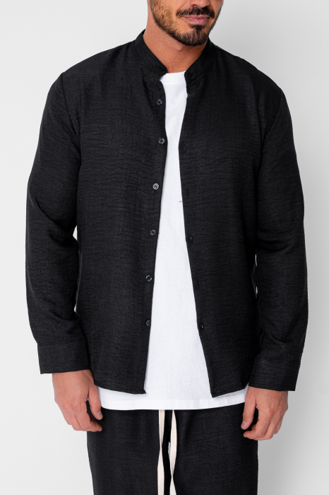 Set Tunica si Pantalon Lung drept Black [5]