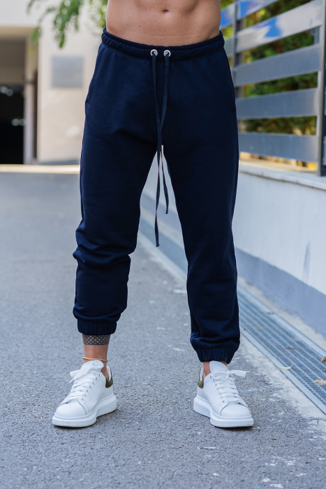 Set Easy-Fit hanorac Oversized si pantalon lejer Bleu/Navy [6]