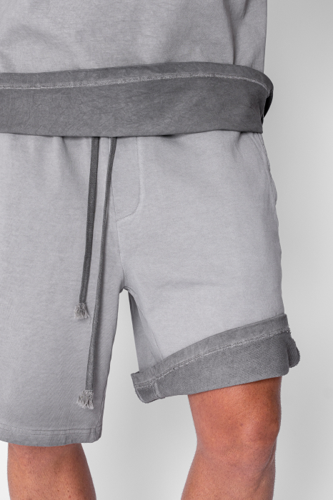 Set Urban pre-wash t-shirt and shorts Grey [5]