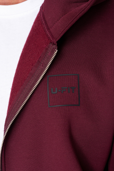 Set Urban Winter hanorac cu fermoar si pantalon Balloon Burgundy [5]