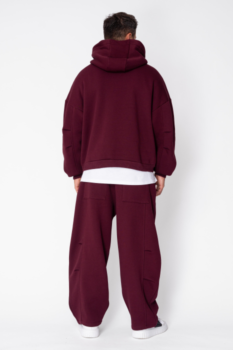 Set Urban Winter sweatshirt and balloon pants Burgundy [4]