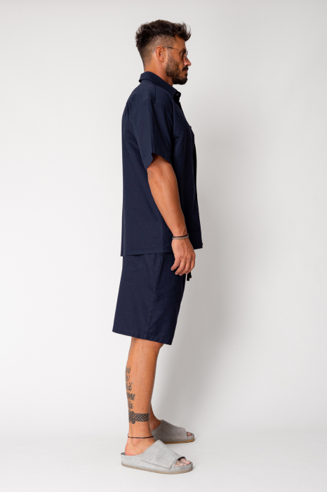 Set Vento camasa si pantalon scurt Navy [3]