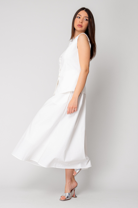 Vest and long skirt set Off-White [2]