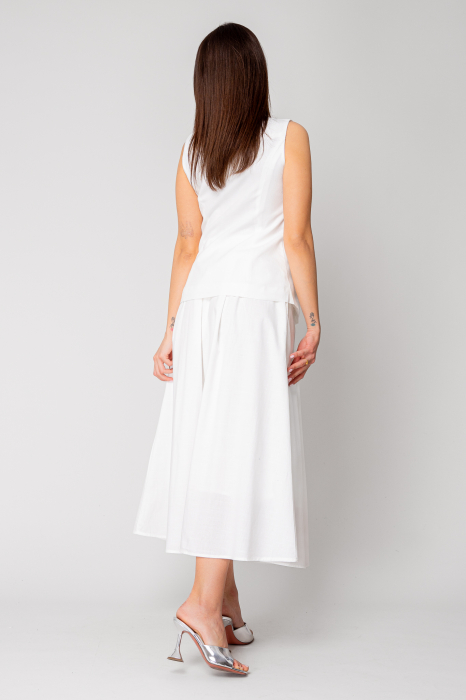 Vest and long skirt set Off-White [4]