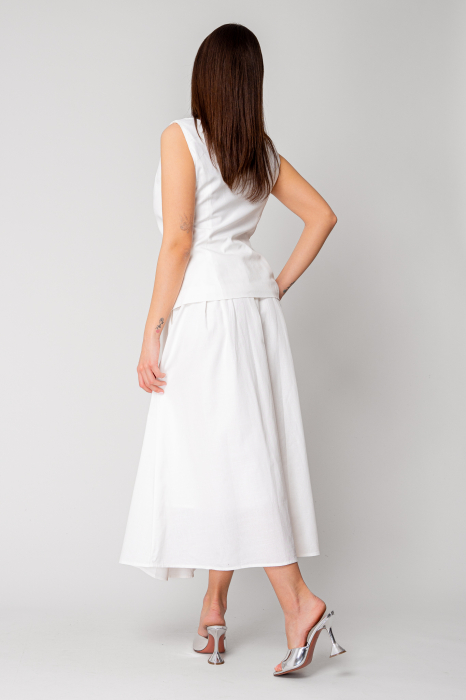 Vest and long skirt set Off-White [5]