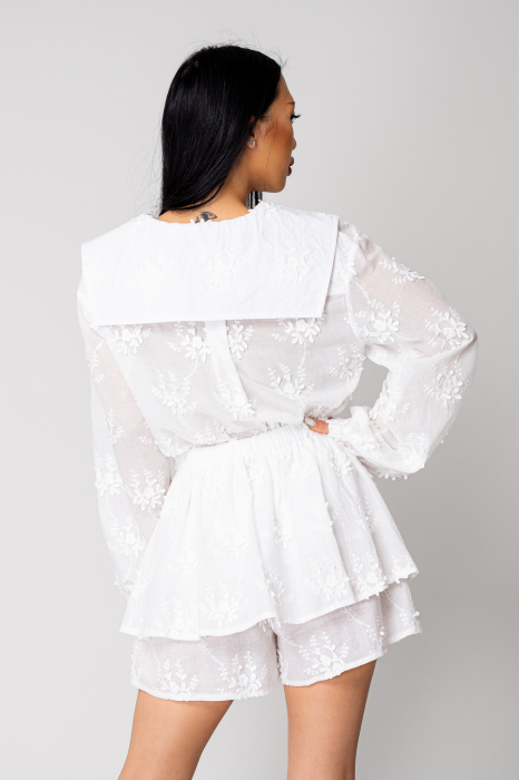Blouse and shorts set White [4]