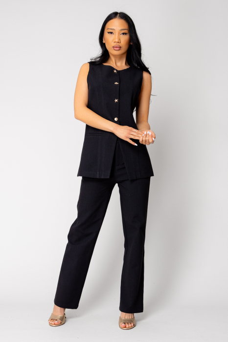Set Vesta si Pantalon lung Black [2]