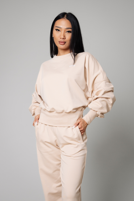 Set Volla bluza si pantalon lung Light Beige [4]