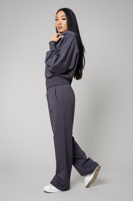 Set Volla hoodie with zipp and long pants Grey Anthracite [2]