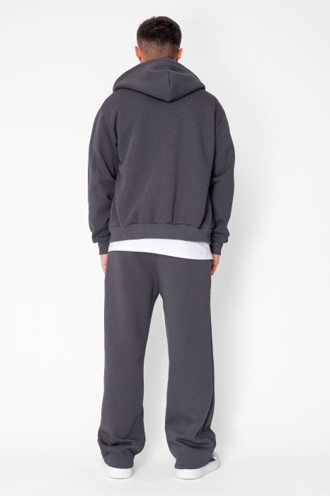 CozyWide Winter set with zipper and straight pants Grey Anthracite [5]