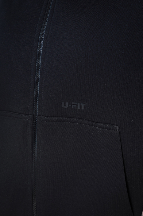 Set Winter Easy hanorac cu fermoar si pantalon Oversized Black [4]