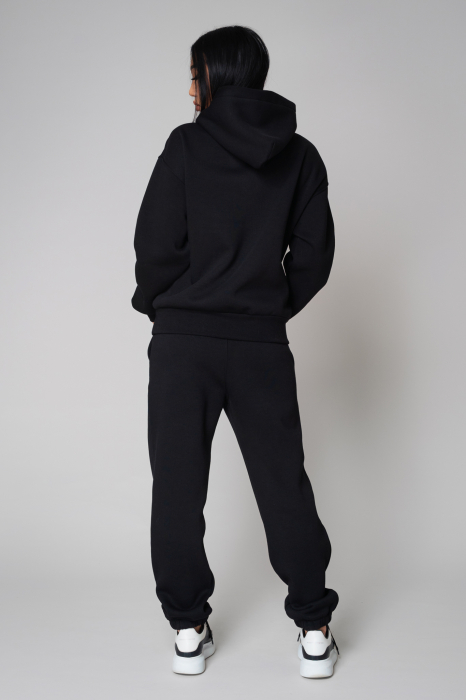 Set Winter Easy hanorac si pantalon Oversized Black [3]