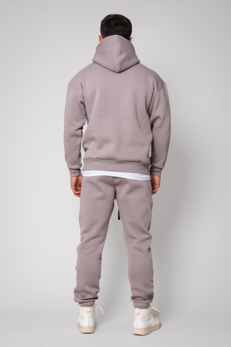 Set Winter Easy hanorac si pantalon Oversized Warm Taupe [3]