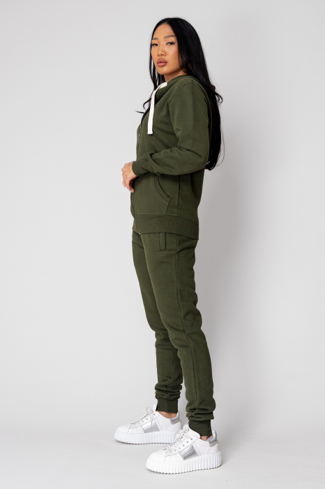 Set Winter hanorac cu fermoar si pantalon Kaki [2]