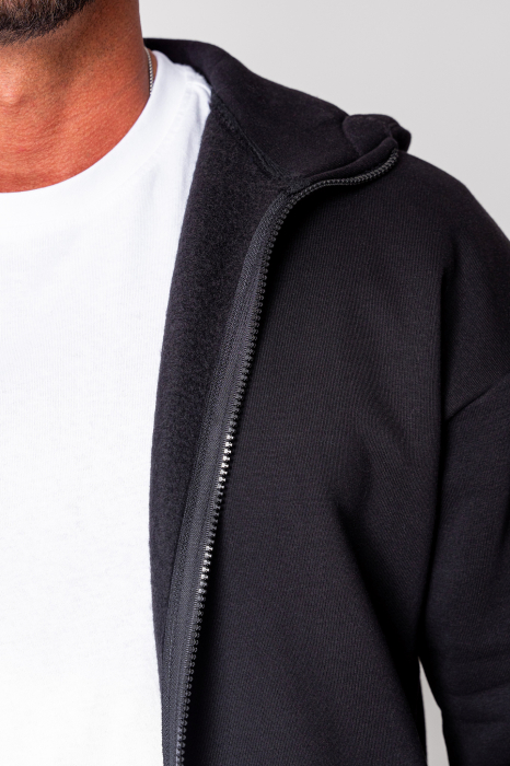 Set Winter hanorac cu fermoar si pantalon Black [6]