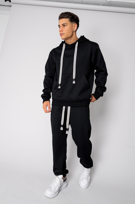 Set Winter Squared hanorac si pantalon Black [1]