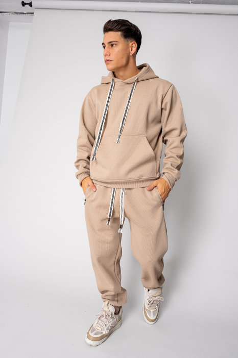 Set Winter Squared hanorac si pantalon Beige [1]