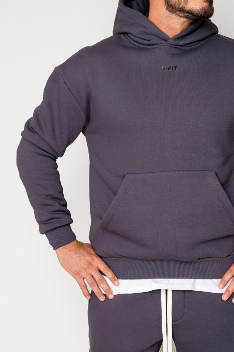 Set Winter Hoody and pants Grey Anthracite [5]