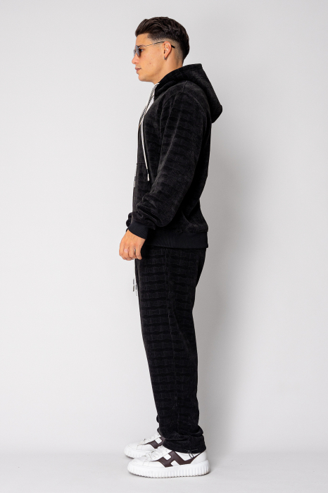 Set Winter Velvet hanorac si pantalon Black [3]