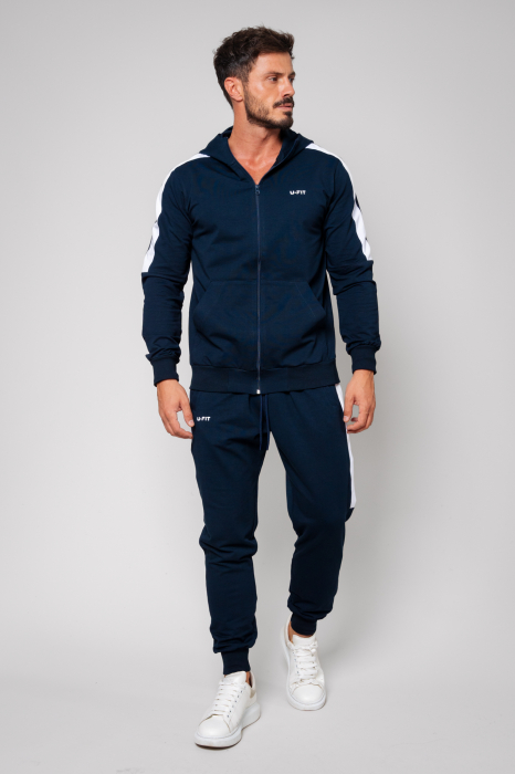 Trening bumbac Glo cu gluga Navy [2]