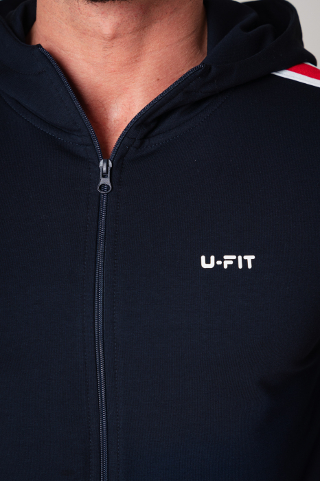 Tracksuite Moon with hood Navy/Red New [4]
