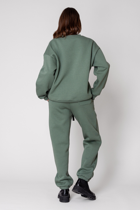 Trening Good Vibes Winter bluza si pantalon lung Olive [3]