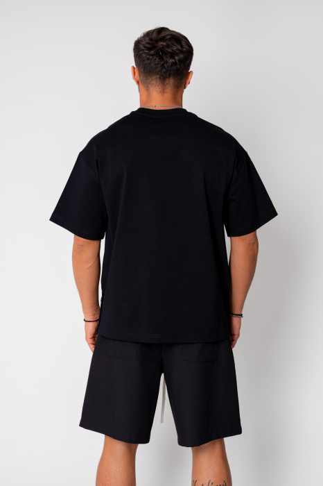 Oversized T-shirt with studs Black [3]